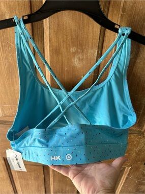 HK Aqua Blue Pride Swim Top with Sprinkles -XL